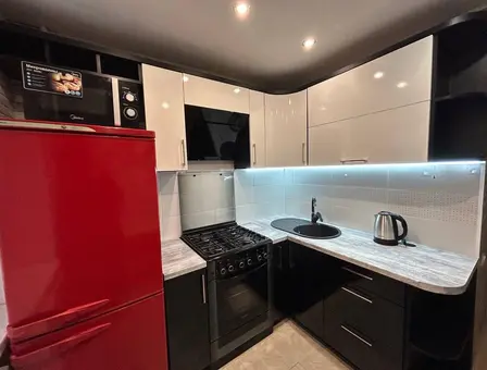 Interior of apartment for daily rent, Lida, Pobedy av. 1