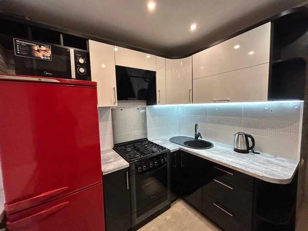 Interior of apartment for daily rent, Lida, Pobedy av. 1