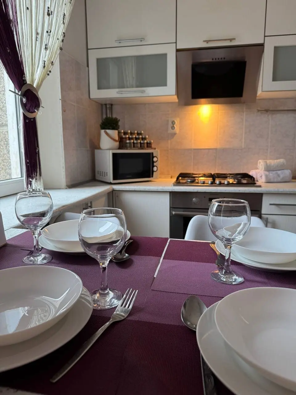 Interior of apartment for daily rent, Lida, Tuhachevskogo str. 97